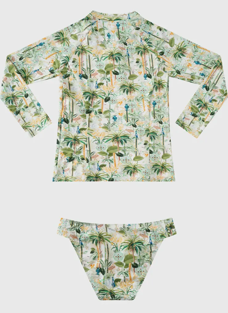 Shop Juniors (3-7)|Rashies^Aqua Blu Long Sleeve Rash Vest Set Madagascar