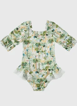 Shop Juniors (3-7)|One Pieces^Aqua Blu Short Sleeve Puff One Piece Madagascar