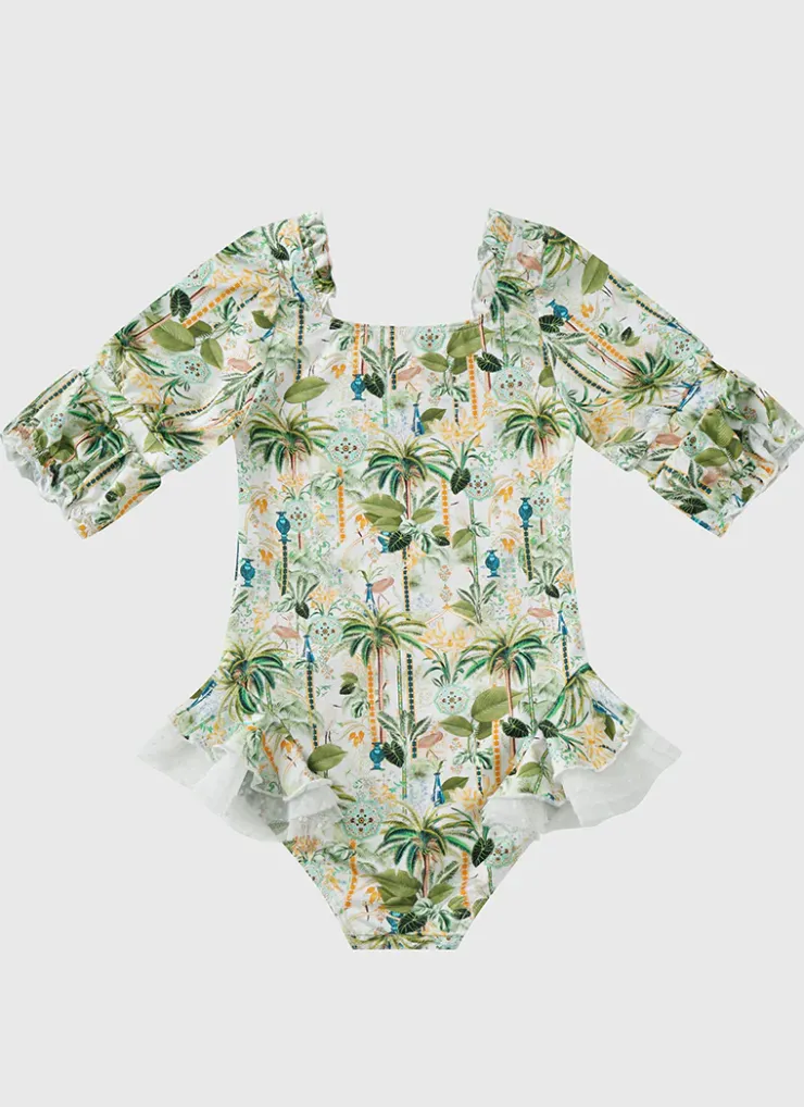 Shop Juniors (3-7)|One Pieces^Aqua Blu Short Sleeve Puff One Piece Madagascar
