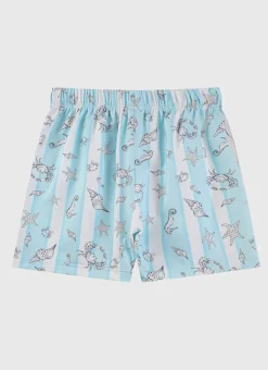 Boardshorts|Bottoms^Aqua Blu Lycra Boardshorts Mariner