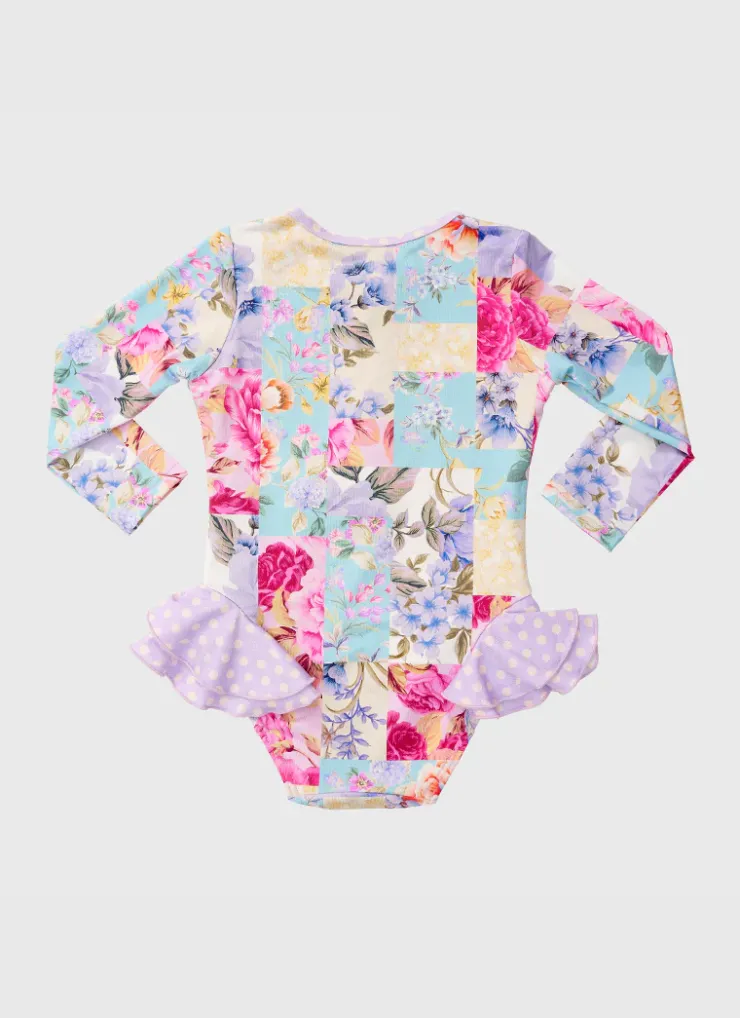 Shop Infants (00-2)|One Pieces^Aqua Blu Long Sleeve One Piece Meadow
