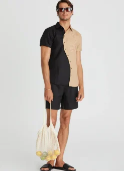 Tops|Tops^Aqua Blu Liam Shirt Nero