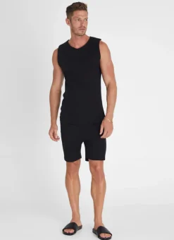 Bottoms|Bottoms^Aqua Blu Noir Shorts