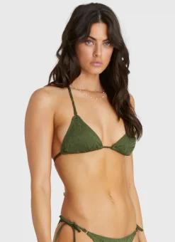Tops^Aqua Blu Aurora Triangle Olive
