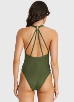 One Pieces^Aqua Blu Sienna One Piece Olive