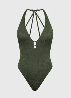 One Pieces^Aqua Blu Sienna One Piece Olive