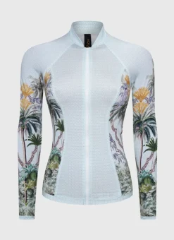 Rash Guards|Tops^Aqua Blu Lyla Rash Guard Palmilla