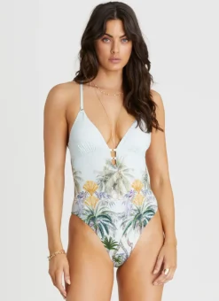 One Pieces^Aqua Blu Michelle One Piece Palmilla