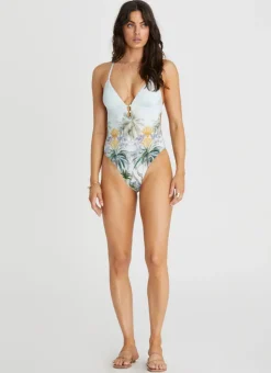 One Pieces^Aqua Blu Michelle One Piece Palmilla