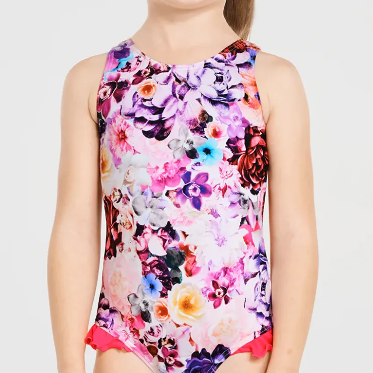 Shop Juniors (3-7)^Aqua Blu Frill One Piece (SAMPLE) Peony