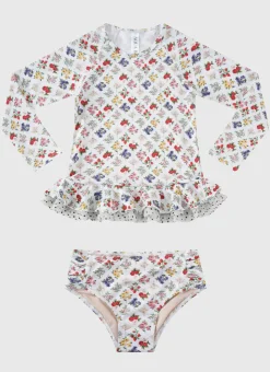 Shop Juniors (3-7)|Rashies^Aqua Blu Long Sleeve Rash Vest Set Petit Four