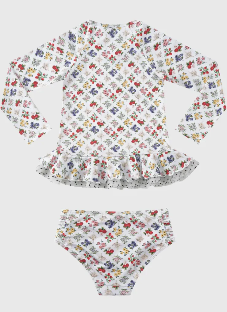 Shop Juniors (3-7)|Rashies^Aqua Blu Long Sleeve Rash Vest Set Petit Four