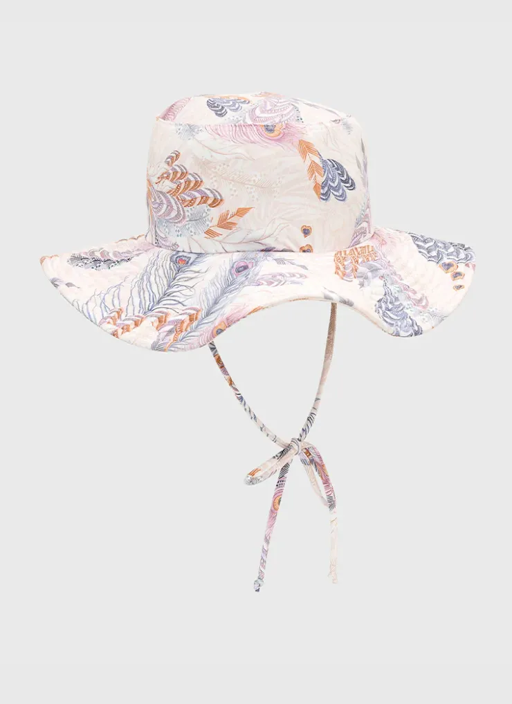Shop Juniors (3-7)|Hats^Aqua Blu Lycra Hat Plumeria