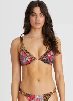 Tops^Aqua Blu Linda Bikini Top Poppy