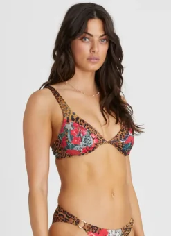 Tops^Aqua Blu Linda Bikini Top Poppy