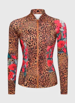 Rash Guards|Tops^Aqua Blu Lyla Rash Guard Poppy