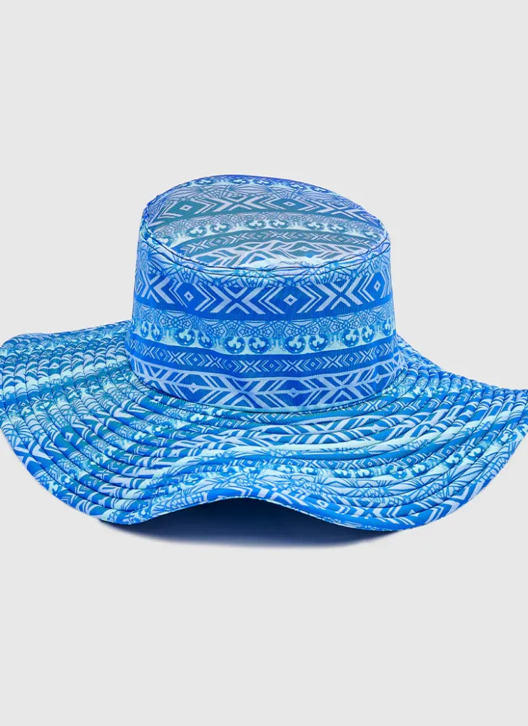 Shop Infants (00-2)^Aqua Blu Lycra Bucket Hat Poseidon