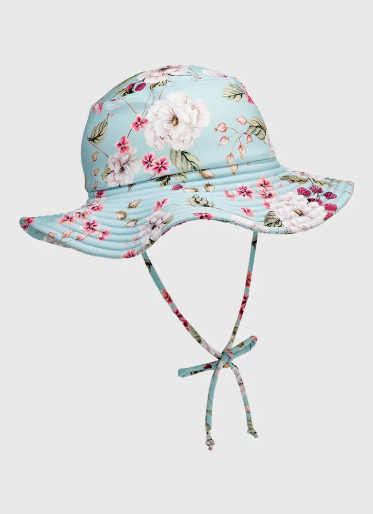 Shop Infants (00-2)|Hats^Aqua Blu Lycra Hat Primrose