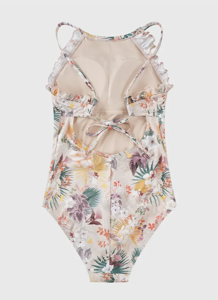 Shop Teens (8-16)|One Pieces^Aqua Blu Halter Neck One Piece Ravine