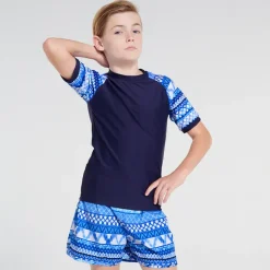 Shop Teens (8-16)^Aqua Blu Short Sleeve Rash Vest Riviera