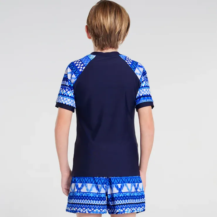 Shop Teens (8-16)^Aqua Blu Short Sleeve Rash Vest Riviera