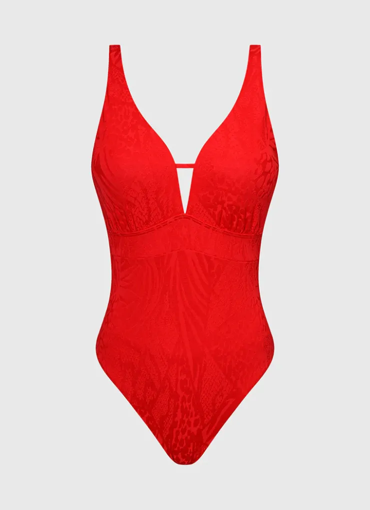 One Pieces^Aqua Blu Alana DD/E Cup One Piece Rossa