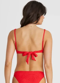 Tops^Aqua Blu Zara Balconette Rossa