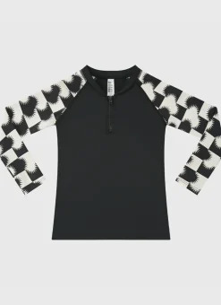 Shop Teens (8-16)^Aqua Blu Solaris Long Sleeve Rash Vest Driftwood