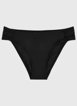 Shop Teens (8-16)^Aqua Blu Stepping Stones Gathered Side Brief (SAMPLE) Black