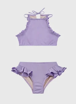 Shop Juniors (3-7)|Sets^Aqua Blu Stepping Stones Halter Neck Bikini Set