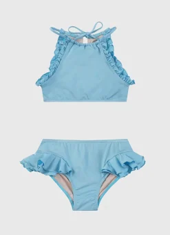 Shop Juniors (3-7)|Sets^Aqua Blu Stepping Stones Halter Neck Bikini Set