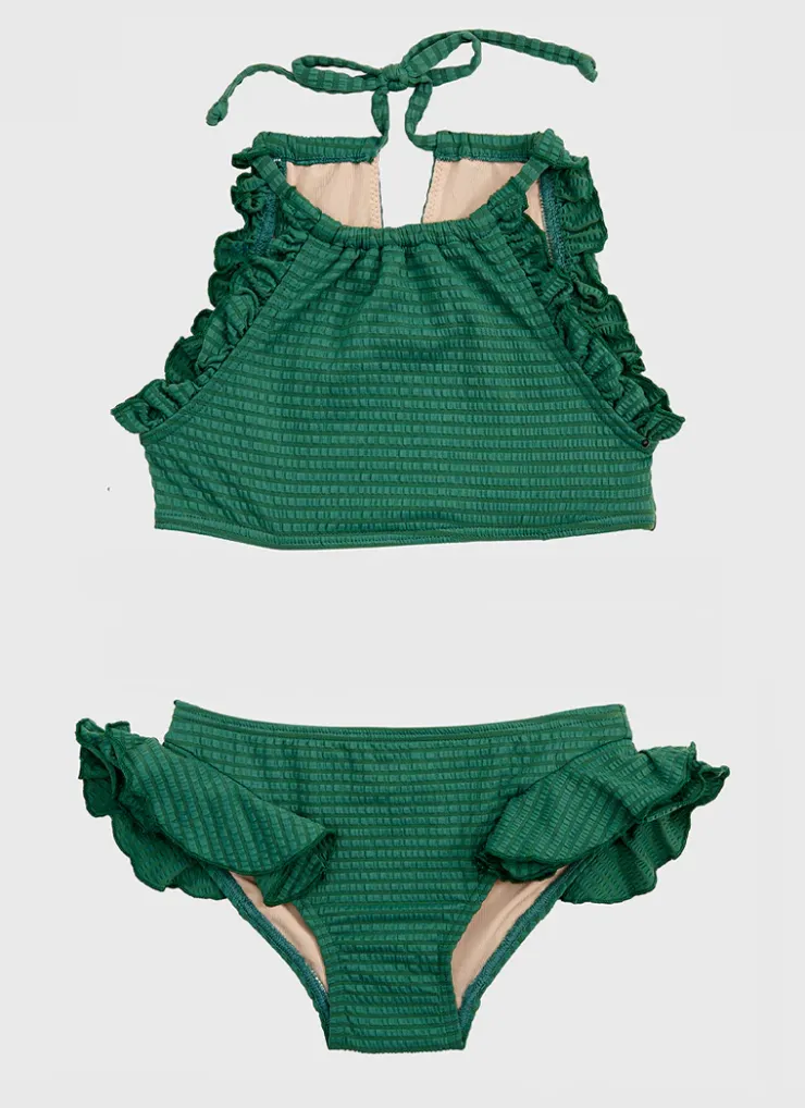 Shop Juniors (3-7)|Sets^Aqua Blu Stepping Stones Halter Neck Bikini Set Sage