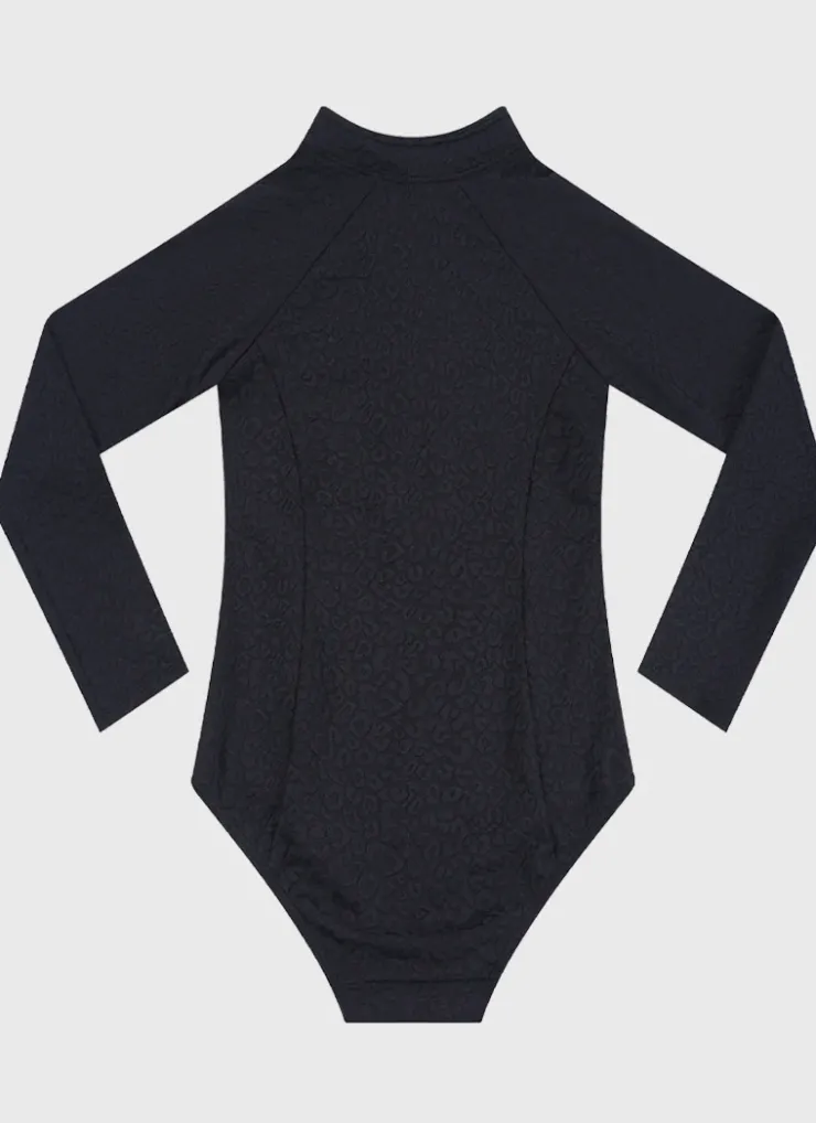 Shop Teens (8-16)|One Pieces^Aqua Blu Stepping Stones Long Sleeve One Piece