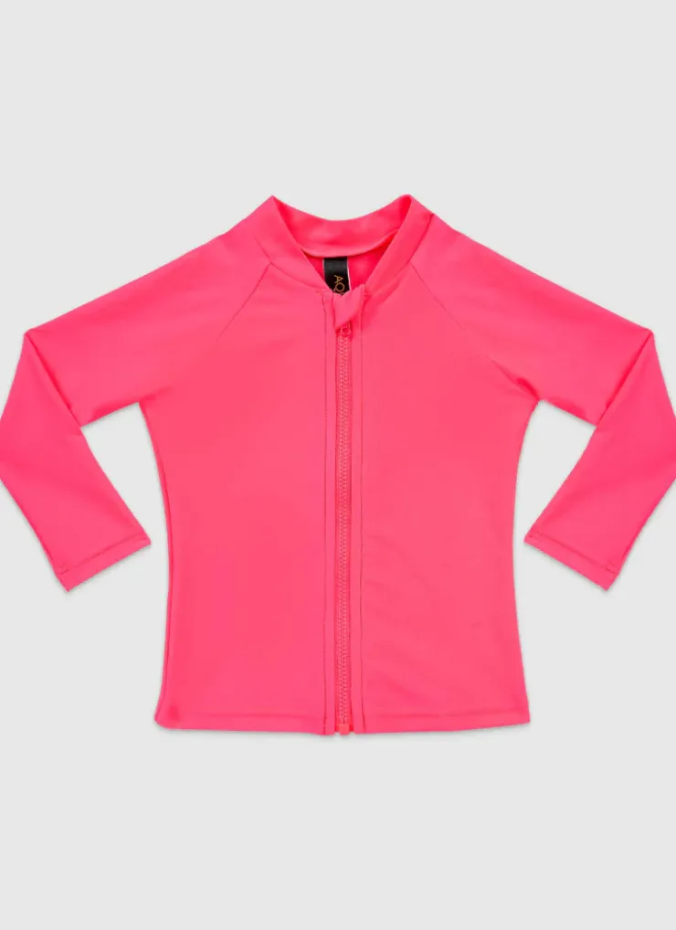 Shop Infants (00-2)^Aqua Blu Stepping Stones Long Sleeve Rash Vest