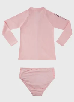 Shop Juniors (3-7)|Rashies^Aqua Blu Stepping Stones Long Sleeve Rash Vest Set