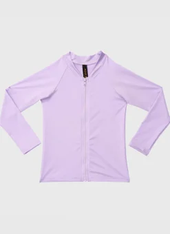 Rashies|Shop Juniors (3-7)^Aqua Blu Stepping Stones Long Sleeve Rash Vest