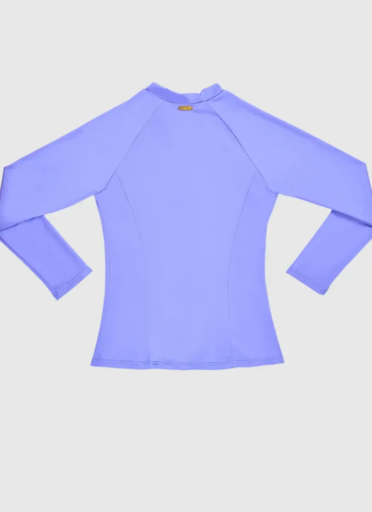 Rashies^Aqua Blu Stepping Stones Long Sleeve Rash Vest Purple