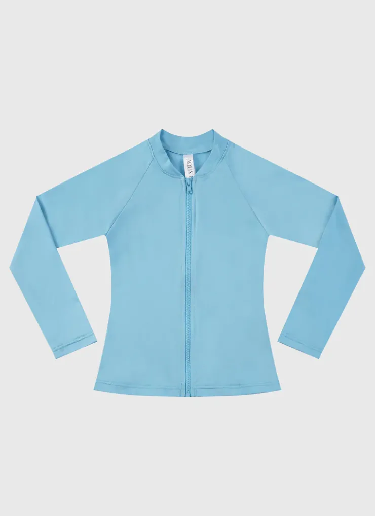 Rashies|Shop Juniors (3-7)^Aqua Blu Stepping Stones Long Sleeve Rash Vest - Kids