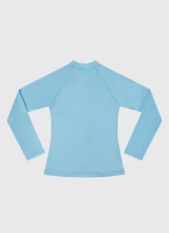Rashies|Shop Juniors (3-7)^Aqua Blu Stepping Stones Long Sleeve Rash Vest - Kids