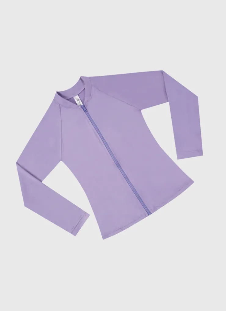 Rashies|Shop Juniors (3-7)^Aqua Blu Stepping Stones Long Sleeve Rash Vest - Kids