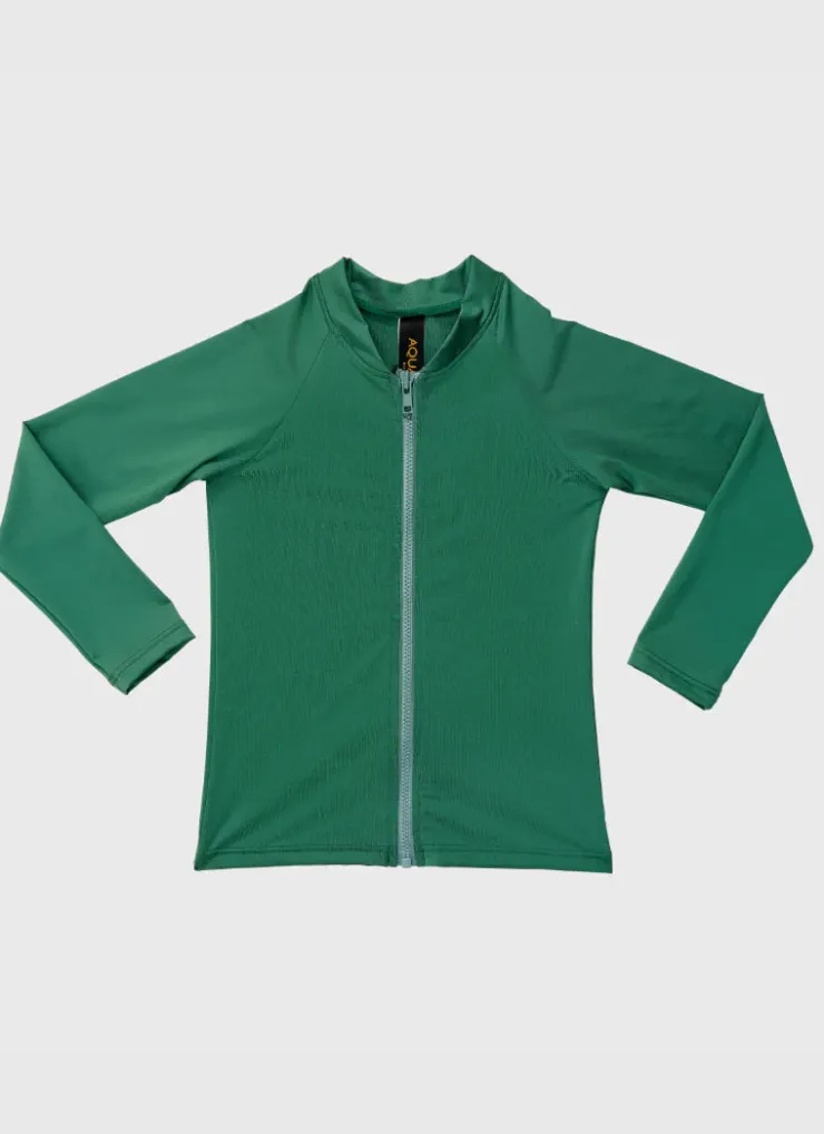 Shop Juniors (3-7)|Rashies^Aqua Blu Stepping Stones Long Sleeve Rash Vest (SAMPLE)