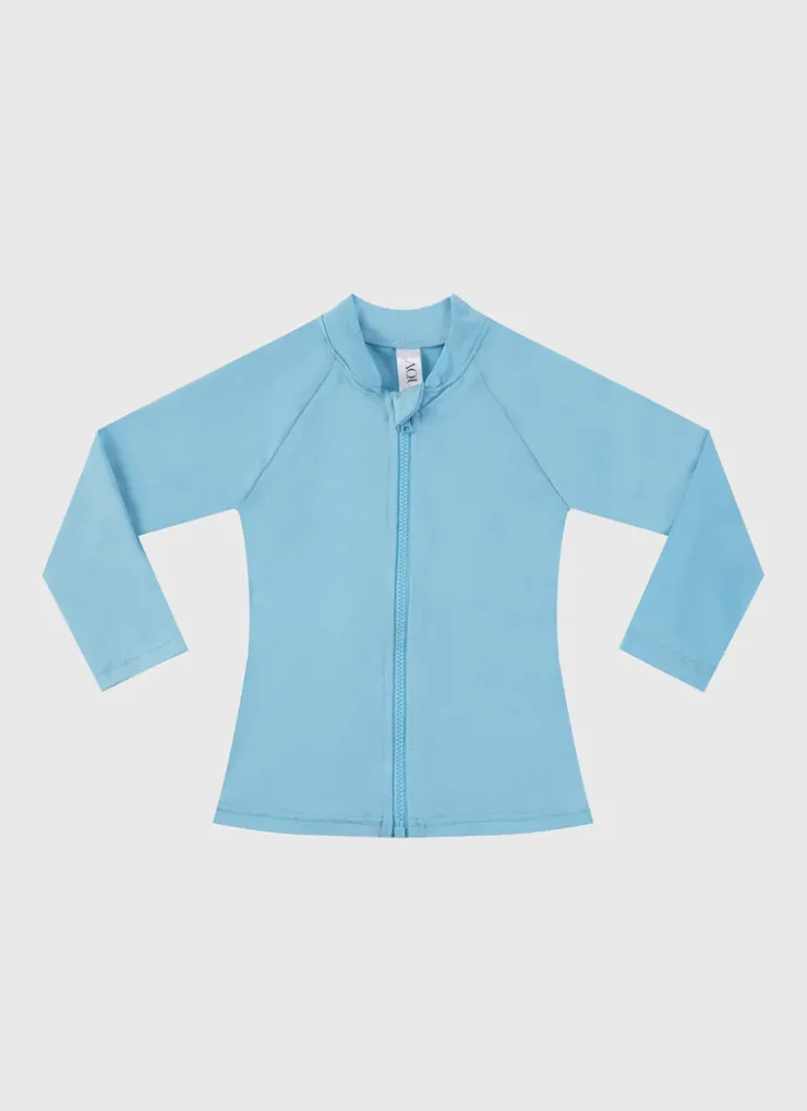 Shop Infants (00-2)|Rashies^Aqua Blu Stepping Stones Long Sleeve Rash Vest - Babies