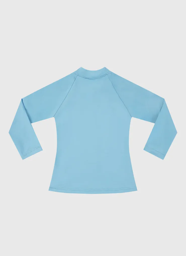 Shop Infants (00-2)|Rashies^Aqua Blu Stepping Stones Long Sleeve Rash Vest - Babies