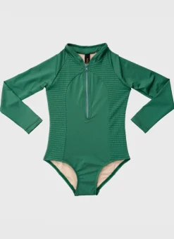 Shop Juniors (3-7)|One Pieces^Aqua Blu Stepping Stones Long Sleeve One Piece