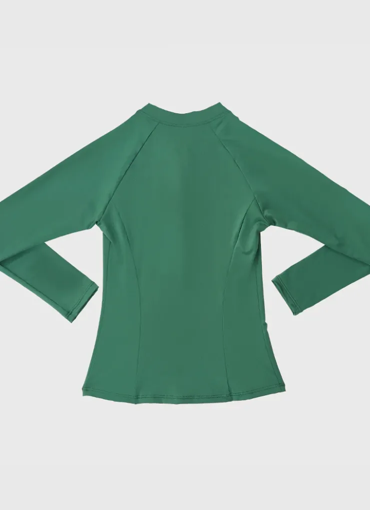 Shop Teens (8-16)^Aqua Blu Stepping Stones Long Sleeve Rash Vest