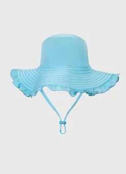 Shop Infants (00-2)|Hats^Aqua Blu Stepping Stones Sun Hat - Babies