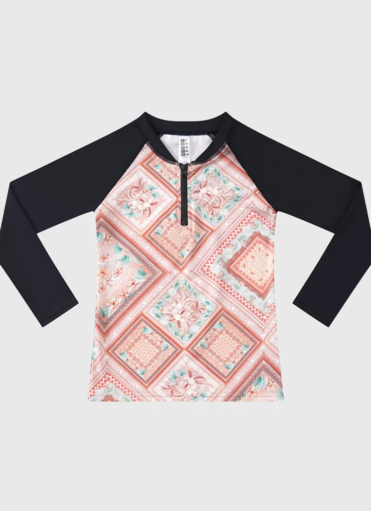 Shop Juniors (3-7)|Rashies^Aqua Blu Long Sleeve Rash Vest Tribeca