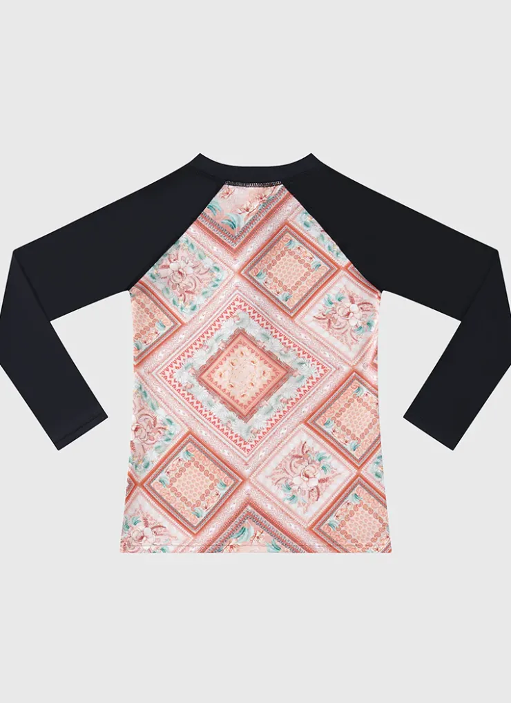 Shop Juniors (3-7)|Rashies^Aqua Blu Long Sleeve Rash Vest Tribeca