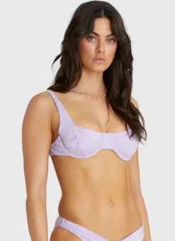 Tops^Aqua Blu Zara Balconette Viola