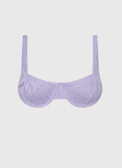 Tops^Aqua Blu Zara Balconette Viola